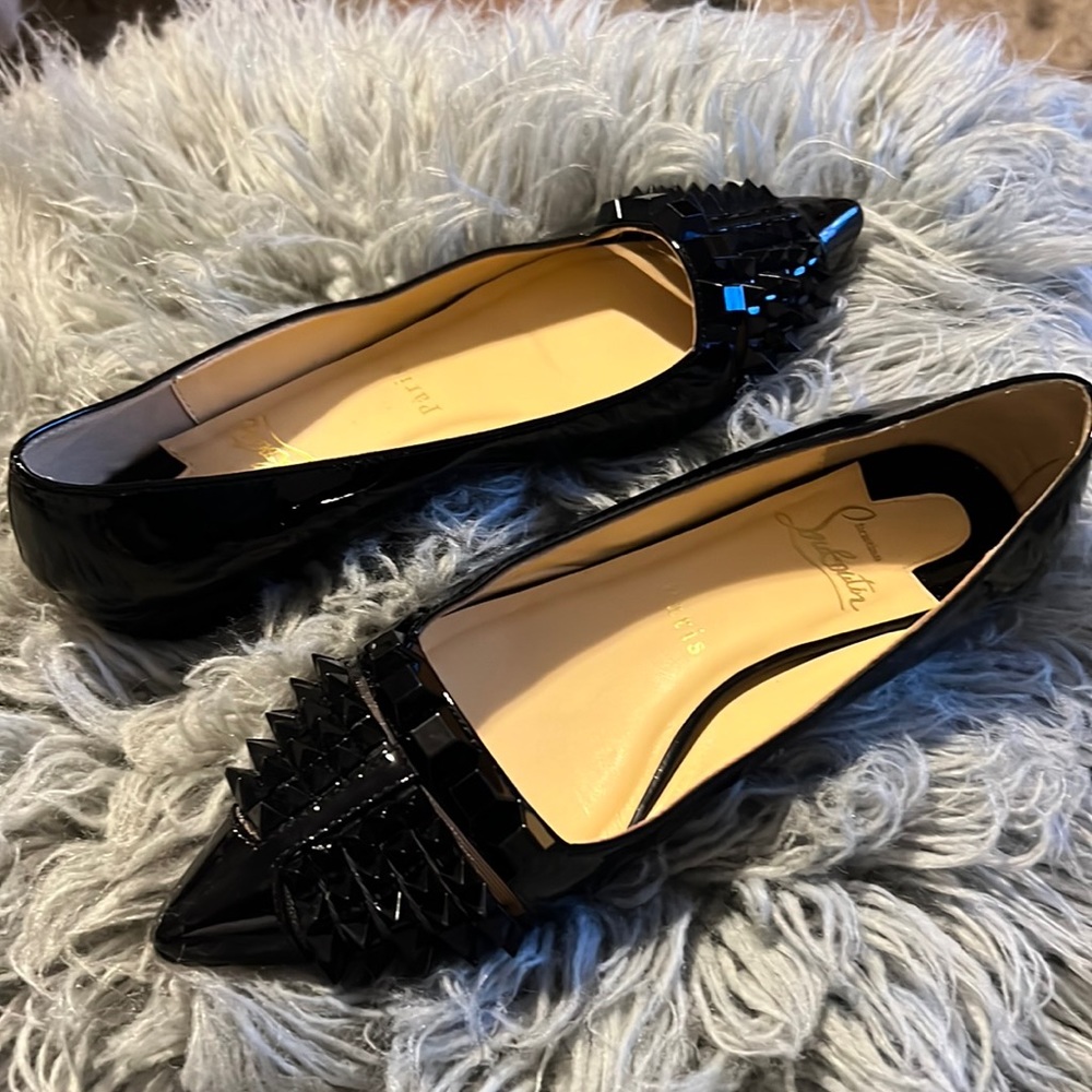 Christian Louboutin spiked flats